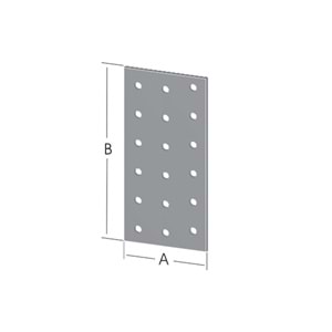 Düz Lama Bağlantı Sac Gönye 60x80mm