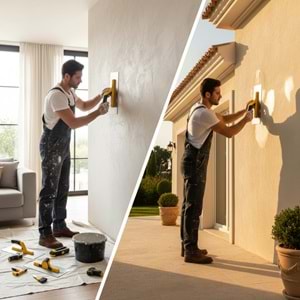 Dekor Alçı Malası Paslanmaz Plastik Saplı 35cm