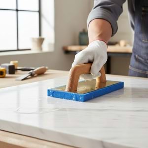 Dekor Kauçuklu Mala Küçük Gözenekli