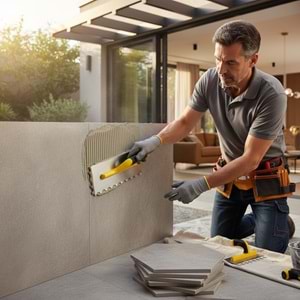 Dekor Mermer Malası Açık Plastik Saplı 30cm