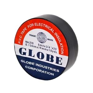 Globe Elektrikçi Bandı İzole Bant 19 x 10Yds Siyah