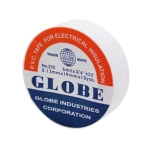 Globe Elektrikçi Bandı İzole Bant 19 x 10Yds Beyaz