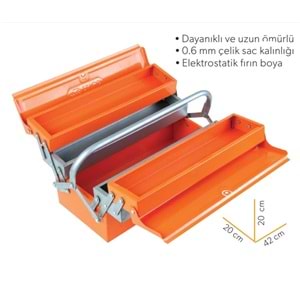 Eltos Metal Takım Çantası 5 Göz 420mm
