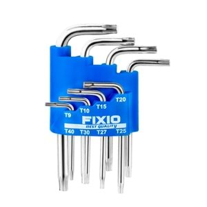 Fixio Torx Alyan Anahtar Takımı Seti Kısa 8 Parça