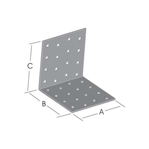 Masa Gönye Sac Köşebent 80x80x80 mm