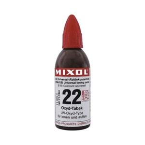 Mixol Renk Tüpü Tütün No:22 - 20ml