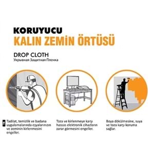 Kalın Zemin Naylon Pratik Örtü 30m2
