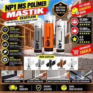 NP1 Ms Polimer Mastik 290ml Beyaz