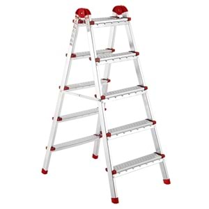 Çift Çıkışlı Profil Merdiven 5x5 Basamak