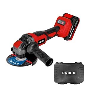 Rodex RDX1022 Akülü Şarjlı Avuç Taşlama 115mm 20v 4.Ah