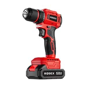 Rodex RDX3403 Akülü Şarjlı Vidalama Matkap 45NM 20V 2,0Ah