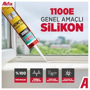 Akfix 1100E Silikon Altınmeşe 280gr