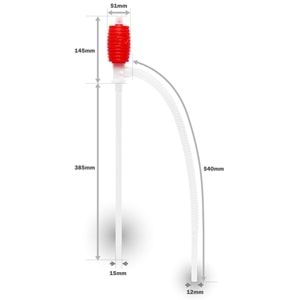 Sıvı Aktarma Mazot/Yağ Pompası 50cm