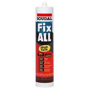 Soudal Fix All High Tack Hibrit Çok Amaçlı Korniş/Kornej Yapıştırıcı Beyaz 290ml