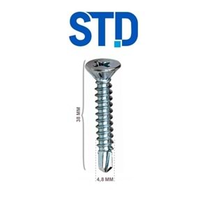 STD Yhb Matkap Uçlu Vida 4.8x38 (750 Ad)