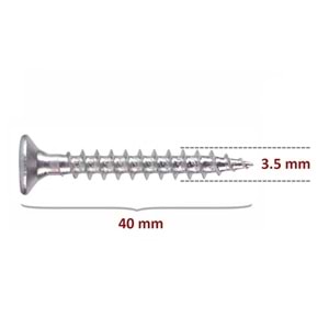 Sunta Vidası 3,5x40 (500 Adet)