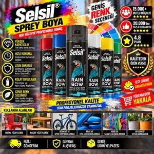 Selsil Sprey Boya Karmen Kırmızı 400ml RAL3002
