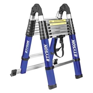 Tyson 7+7 Basamak Alüminyum A Tipi Teleskopik Uzayan Merdiven 440cm