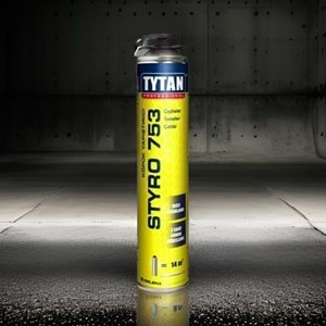 Tytan Styro 753 Tabancalı Mantolama Yapıştırıcı Şişmeyen Pu Köpük 750ml