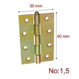 Amerikan Yaprak Menteşe (24 Adet) - 1.5 No