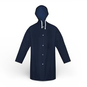 Pvc Lüks Yağmurluk Pardesü Tipi Lacivert