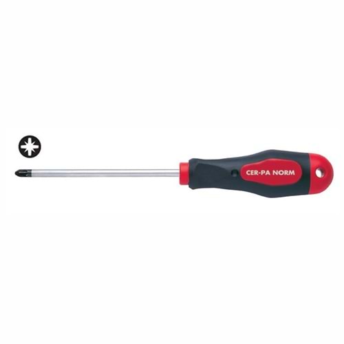 Cer-pa Prosoft Pozidiriv Yıldız Uçlu Tornavida PZ2x100mm