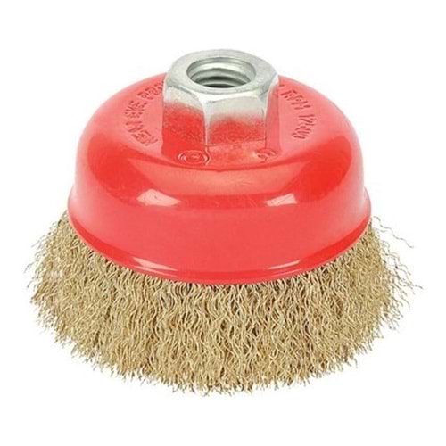 Çanak Tel Fırça Saçaklı 100mm