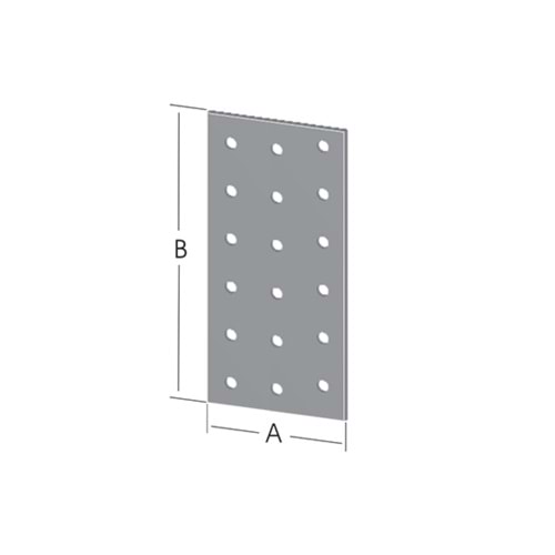 Düz Bağlantı Sac Gönye 60x200mm