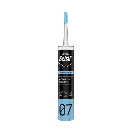 Selsil Akvaryum Silikonu Şeffaf 280ml