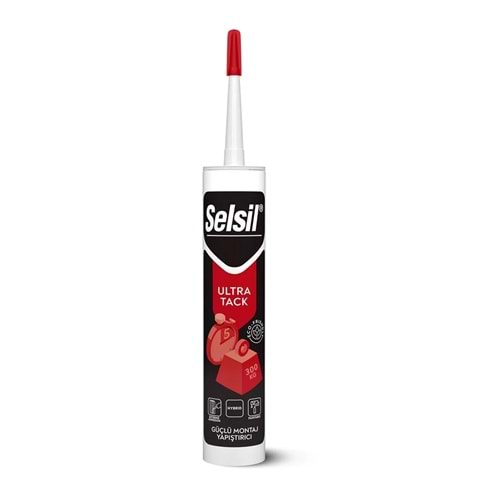 Selsil Ultra High Tack Hibrit Korniş/Kornej Yapıştırıcı Beyaz 290 ml