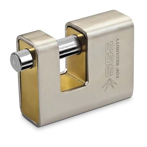 SGS Asma Yassı Kilit Kayar Milli Çelik Korumalı 90mm