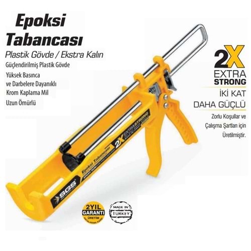 SGS Epoksi Tabancası Kimyasal Dübel Tabancası 345ml