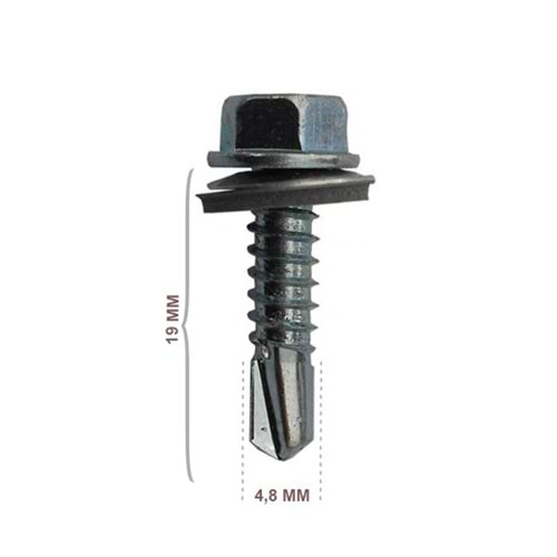 STD Trapez Çatı Vidası 4,8x19