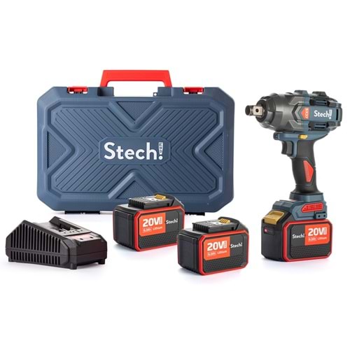 Stechend Akülü Şarjlı Darbeli Somun Sıkma 3/4 INC SX37-2x6.0 Ah