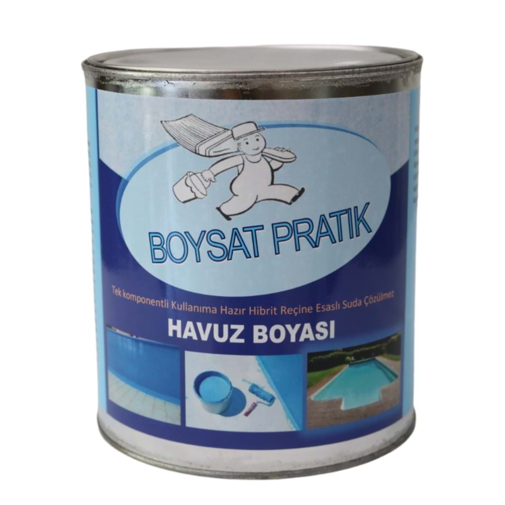 Tek Komponentli Solvent Bazlı Havuz Boyası 2.5 Kg - Havuz Mavi