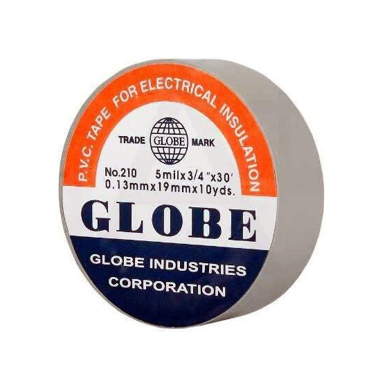 Globe Elektrikçi Bandı İzole Bant 19 x 10Yds Gri