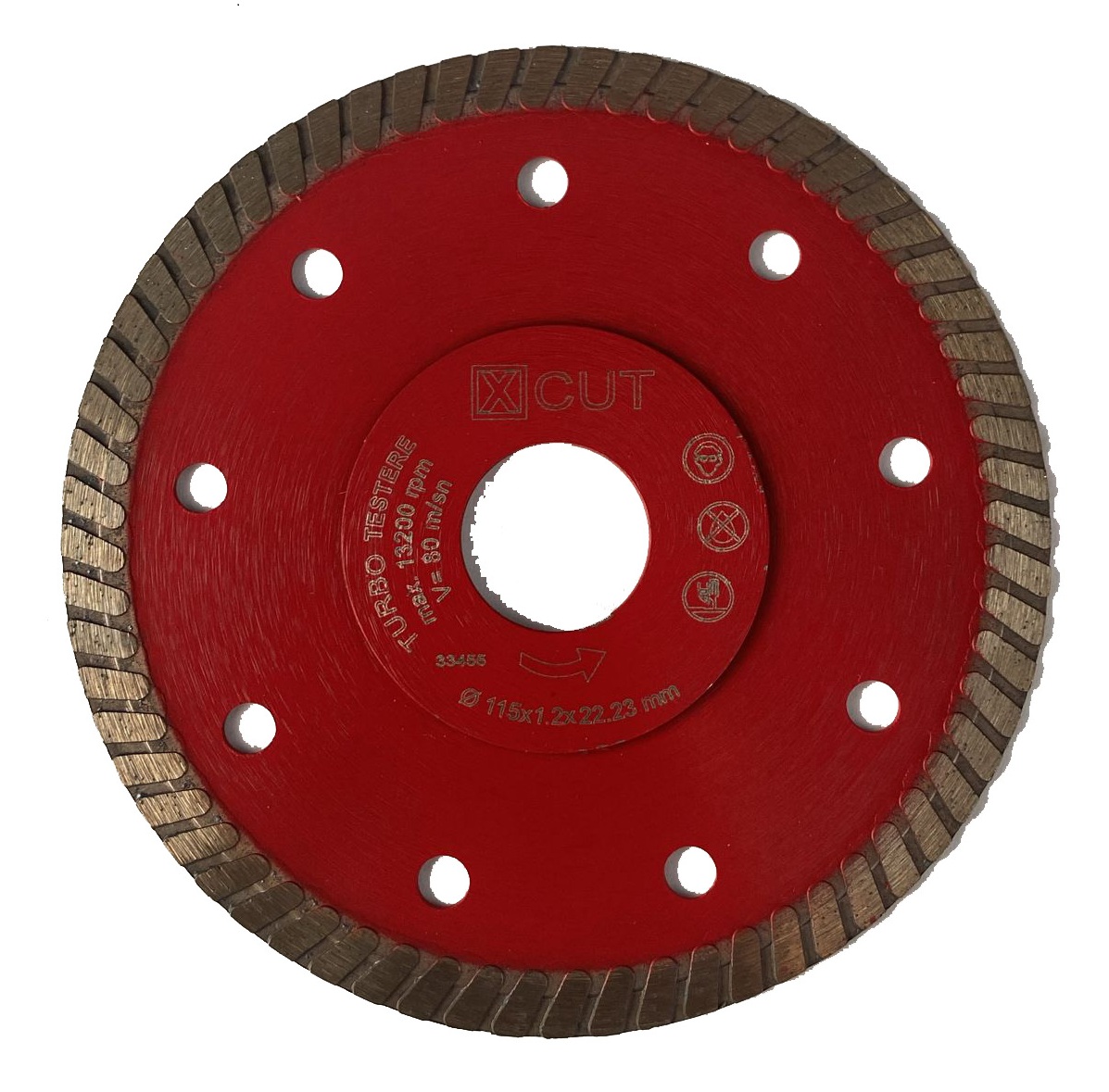 Kristal TX-Cut Turbo Elmas Hassas İnce Seramik Fayans Kesici Disk 115mm
