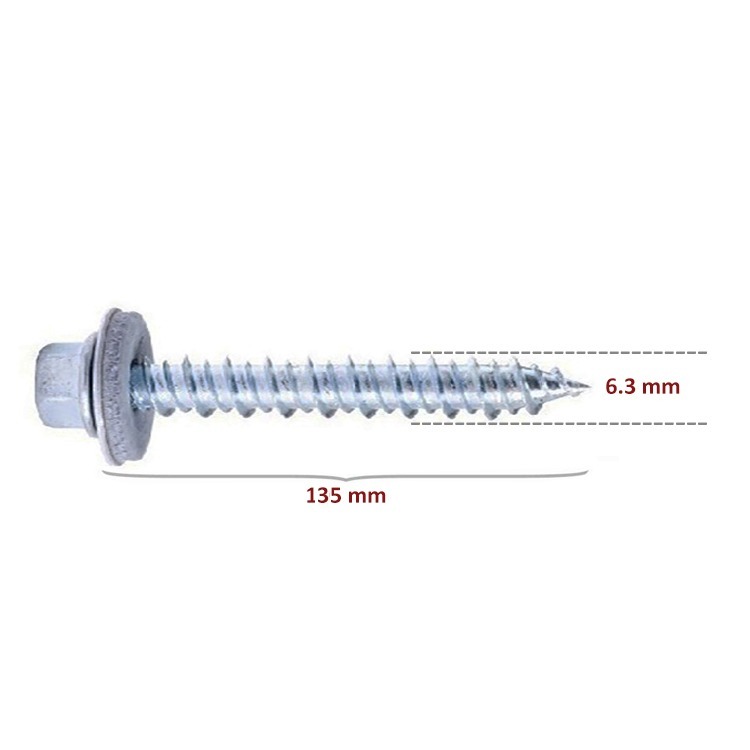 Ahşap Çatı Vidası 6,3x135 mm Betofast