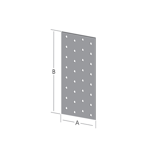 Düz Lama Bağlantı Sac Gönye 80x120mm