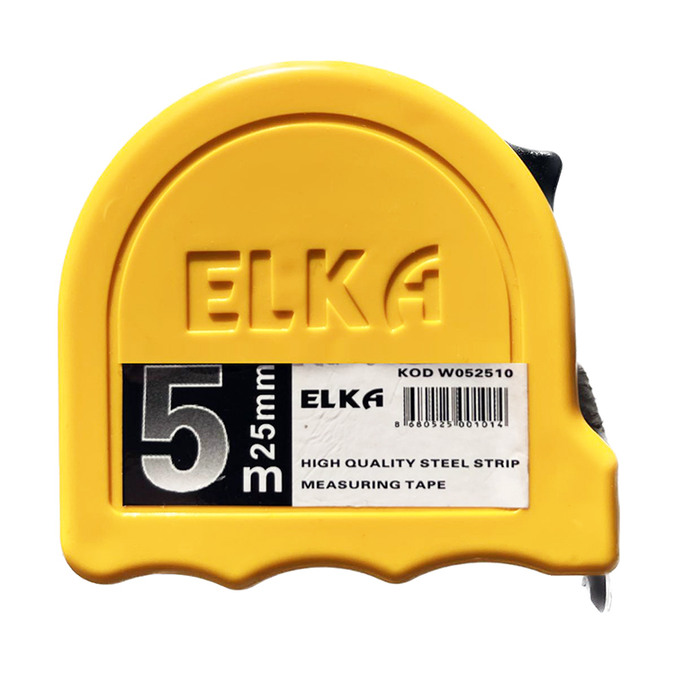 Elka Şerit Metre Sarı 5x25mm