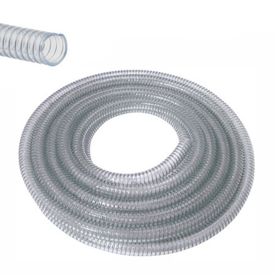 Sertsan Şeffaf Sipiral Gırtlak Hortum 1-1/4 INC 50mt