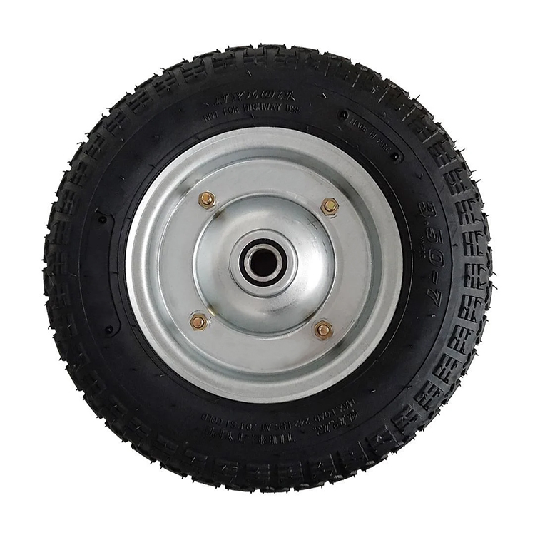 Havalı Şişme El Araba Tekeri Rulmanlı Metal Jant 350mm