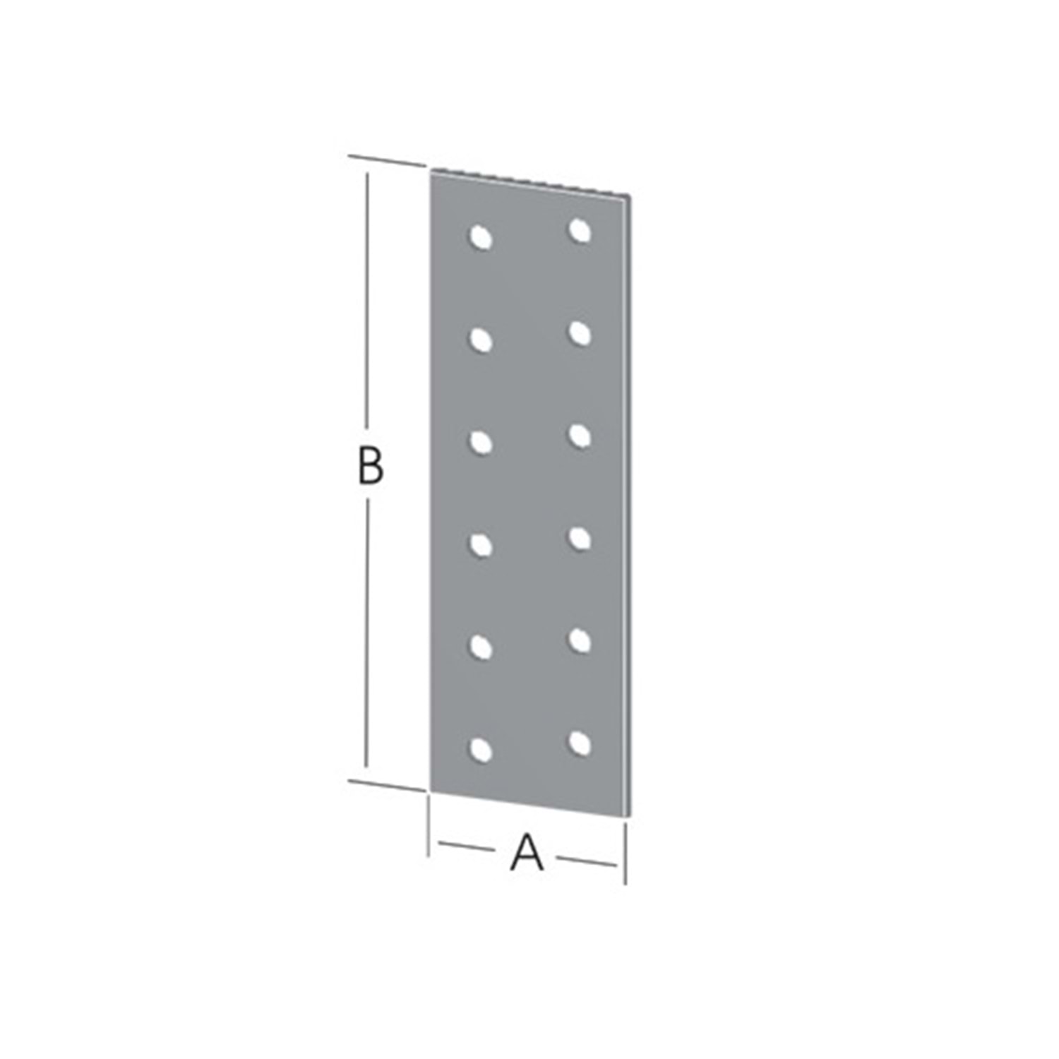 Düz Lama Bağlantı Sac Gönye 40x100mm