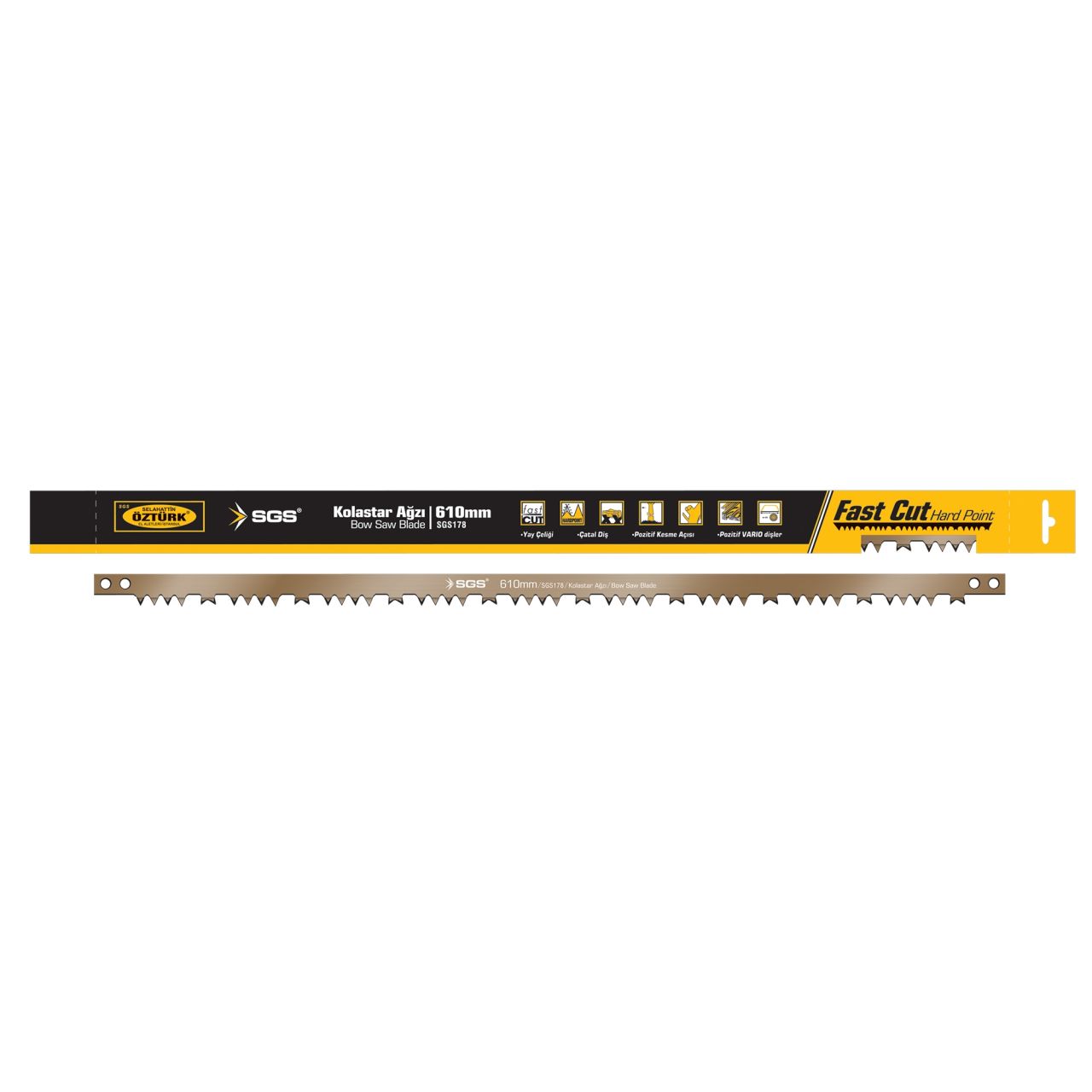 SGS Kolastar Testere Ağzı Çapraz Diş 76cm