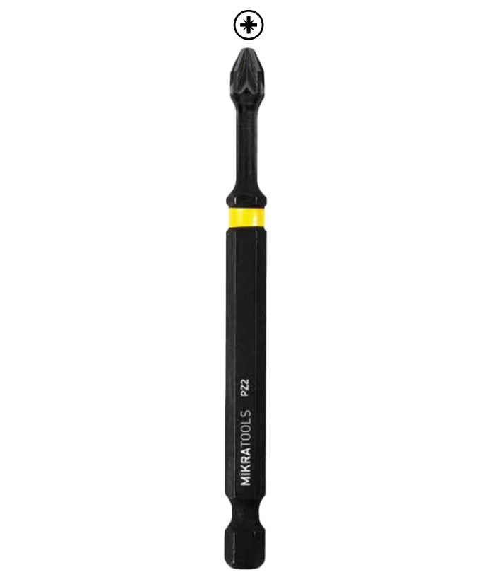 Mikratools Torsion Bits Uç-Ucu Yıldız Pz2x100mm