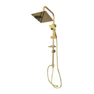 Robot Duş Takımı/Seti Gold Lüx Kare