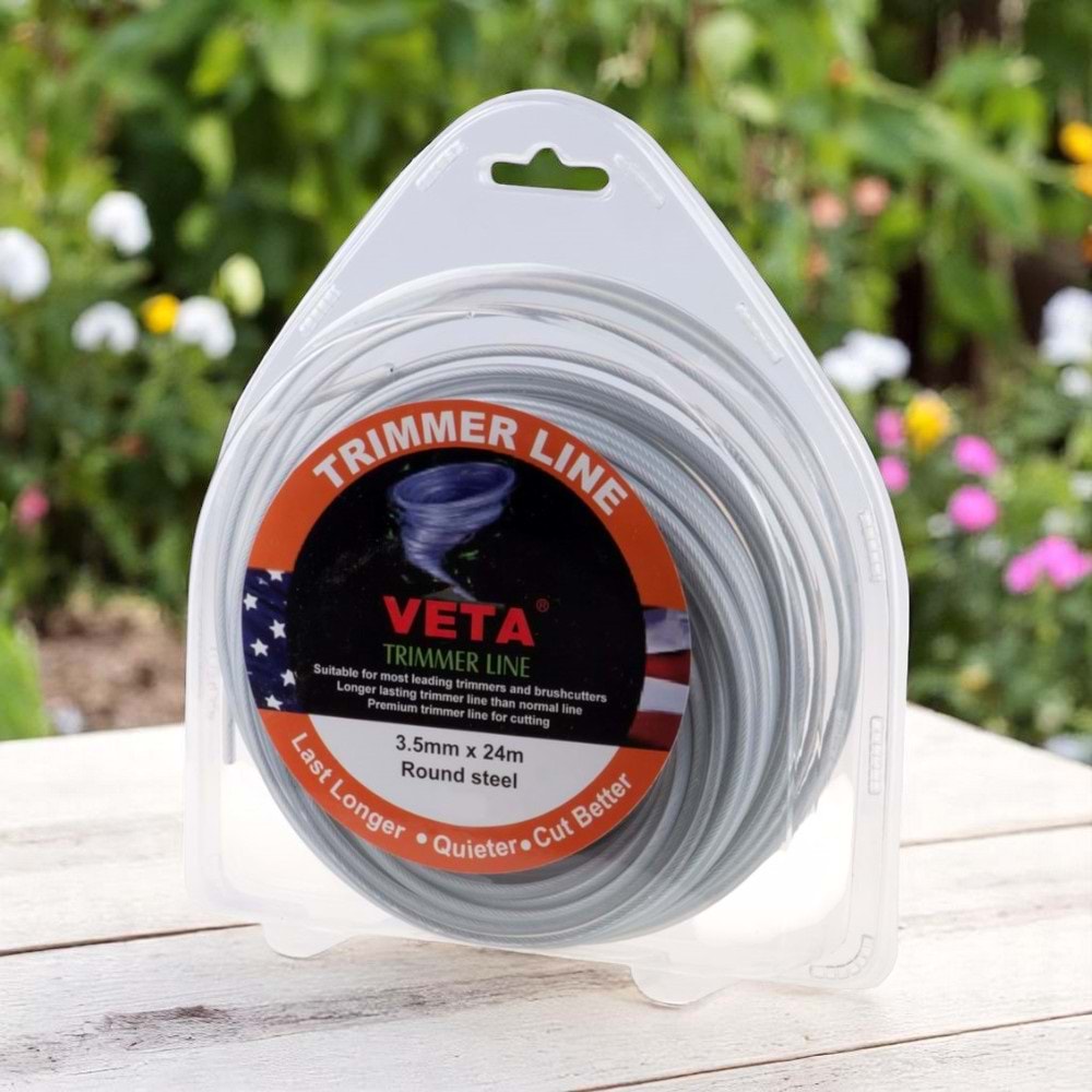 Veta Tırpan Misinası Çelik Telli 3.5mm x 24mt