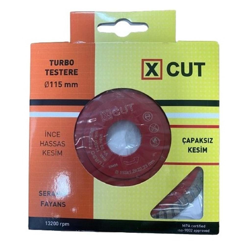 Kristal TX-Cut Turbo Elmas Hassas İnce Seramik Fayans Kesici 115mm