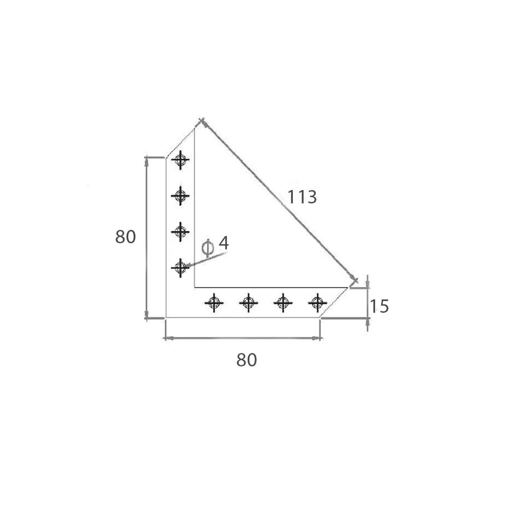 Sac Masa Gönye 10No 15x80x80