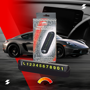 Autokit Fosforlu Lüx Araç Numaratörü